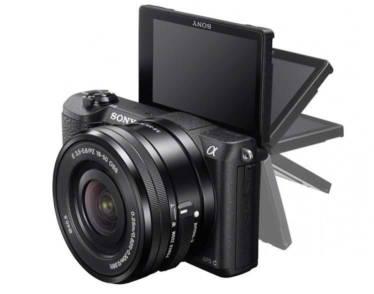 LCD kamera mirrorless yang fleksibel